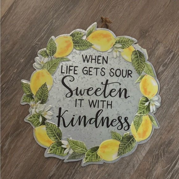 Other - Lemon-Themed Decorative Tim Metal Sign